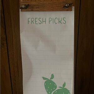 Vintage Wooden Note Pad Holder